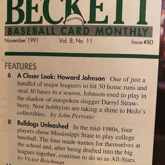 Beckett Magazine Bo Jackson "Bo's Back!" - Picture 9 of 9